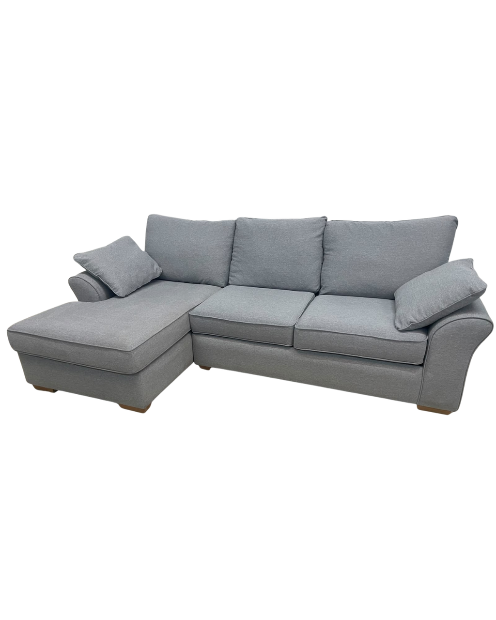 Next Garda Grey Left Hand Facing Corner Sofa with Double Storage