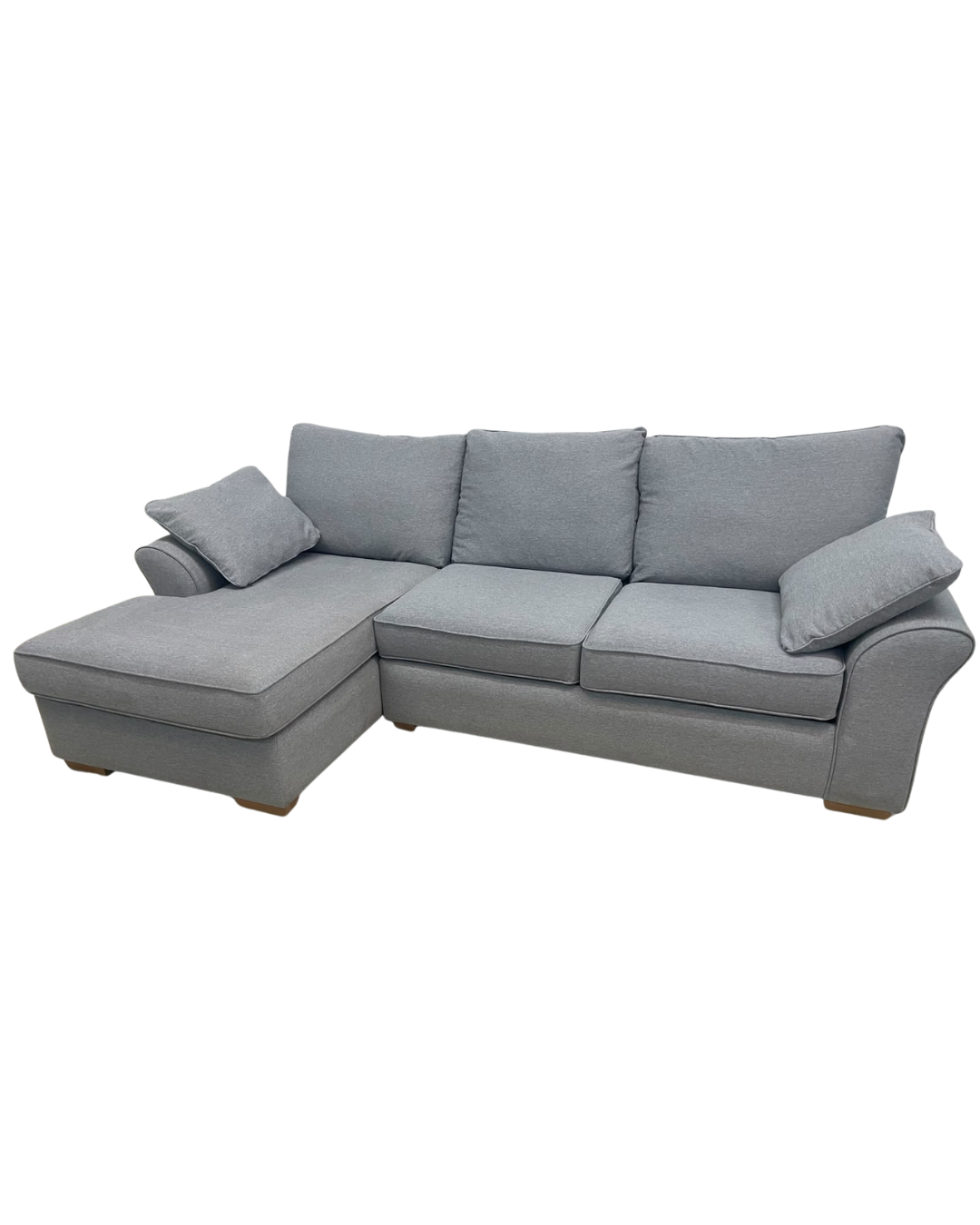 Next Garda Grey Left Hand Facing Corner Sofa with Double Storage