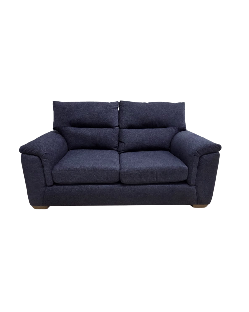 Next Hayden Navy Tweedy Chenille 2 Seater Small Sofa