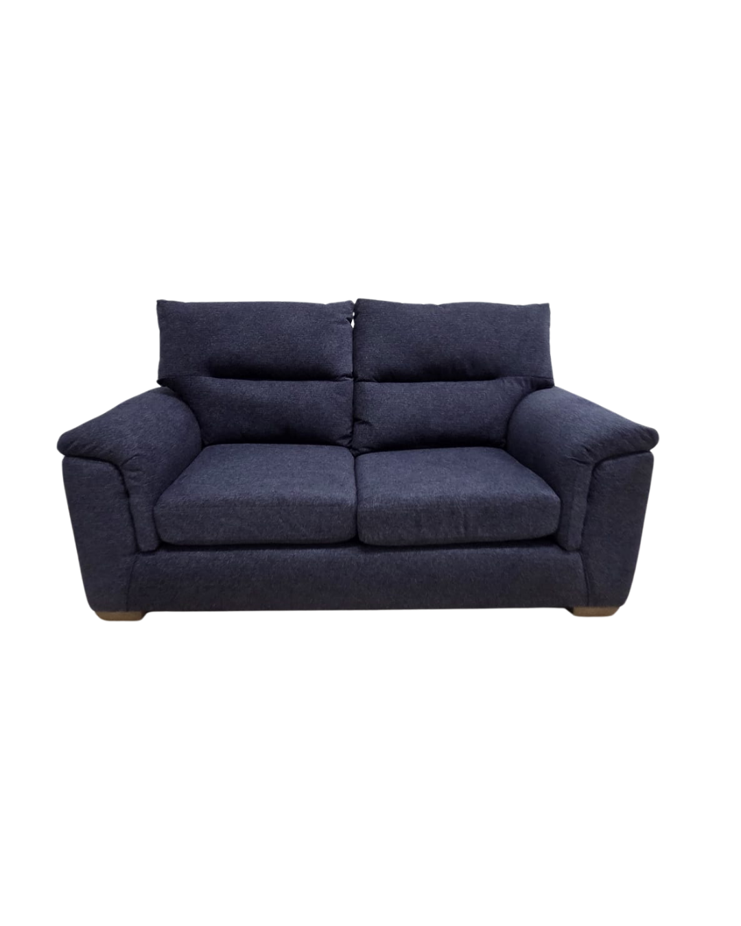Next Hayden Navy Tweedy Chenille 2 Seater Small Sofa