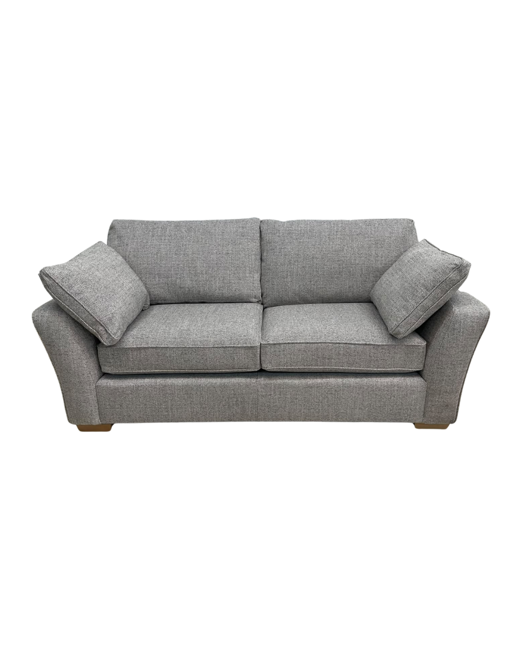 Next Heath Chunky Weave Mid Grey Small 3 Seater Sofa