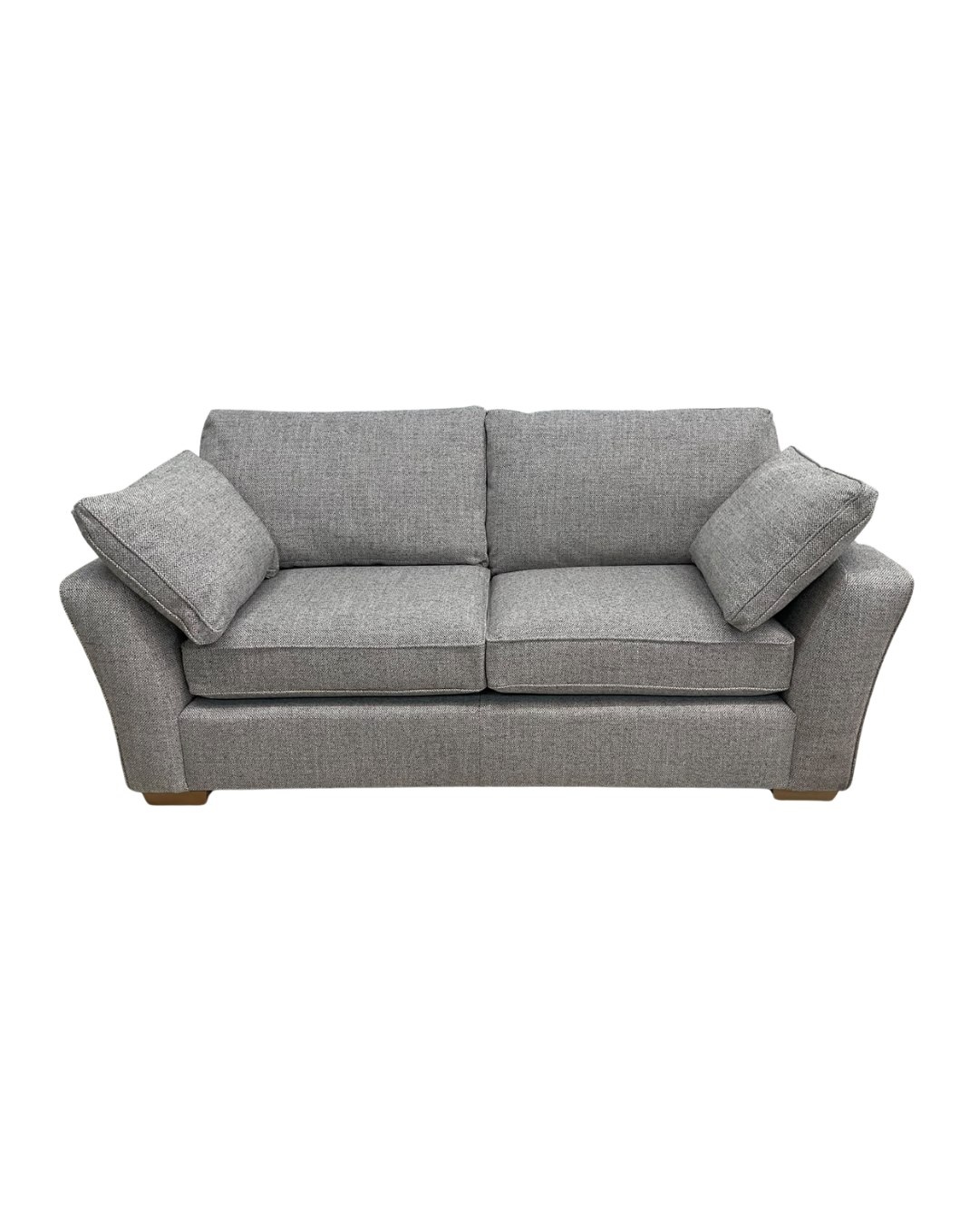 Next Heath Chunky Weave Mid Grey Small 3 Seater Sofa