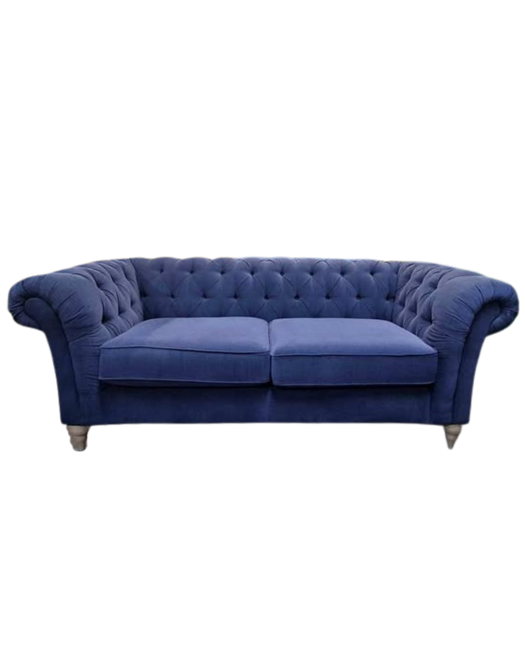 M&S Pennie Buttoned Memory Foam Topper Sofa – 3 Seater (Navy)
