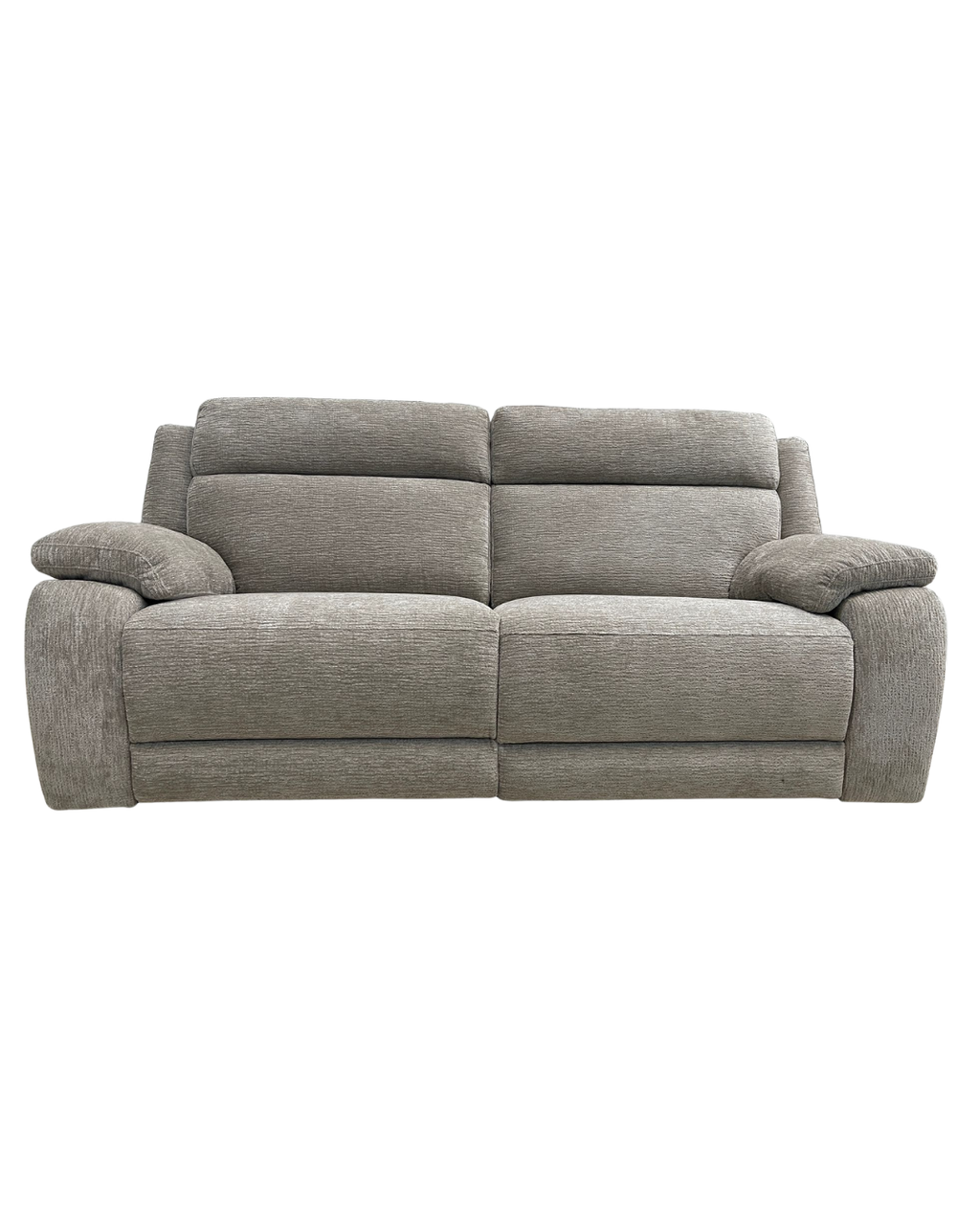 Oak furnitureland Emerson 3 Seater Electric Recliner in Natural Luxe Fabric