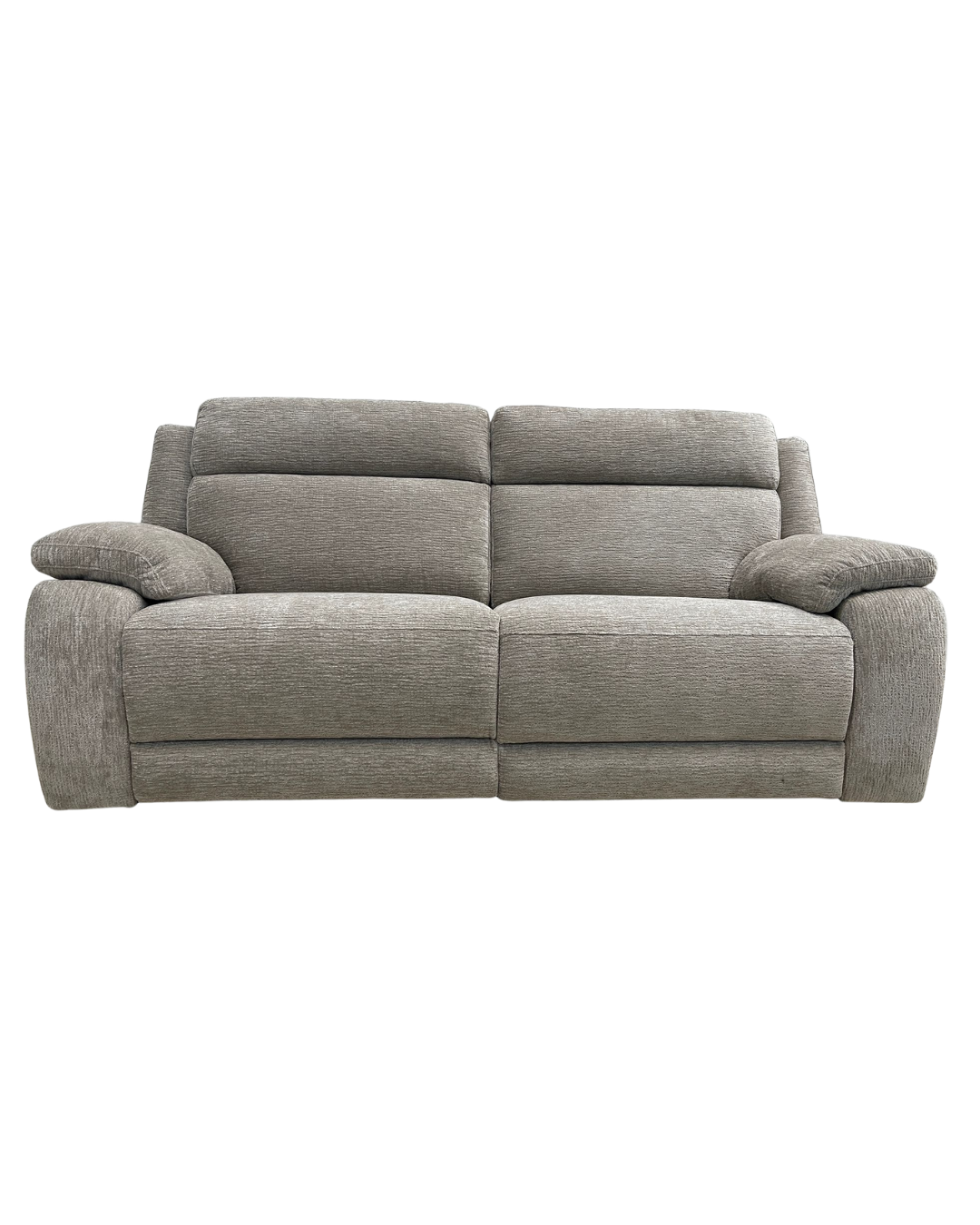 Oak furnitureland Emerson 3 Seater Electric Recliner in Natural Luxe Fabric