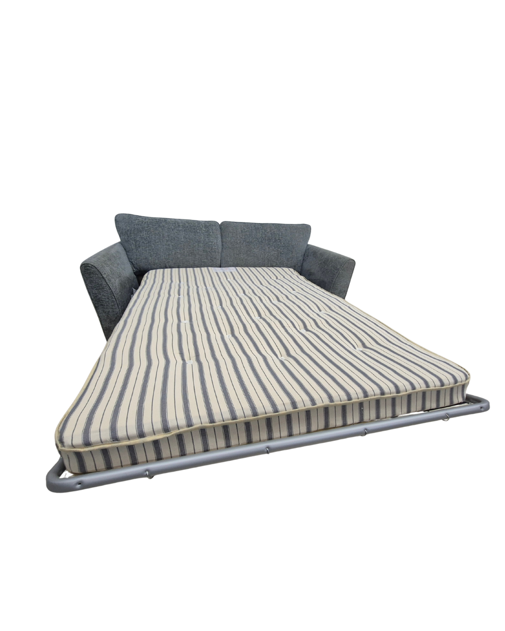 Sofology Canterbury Basketweave Blue 2 Seater Sofa Bed