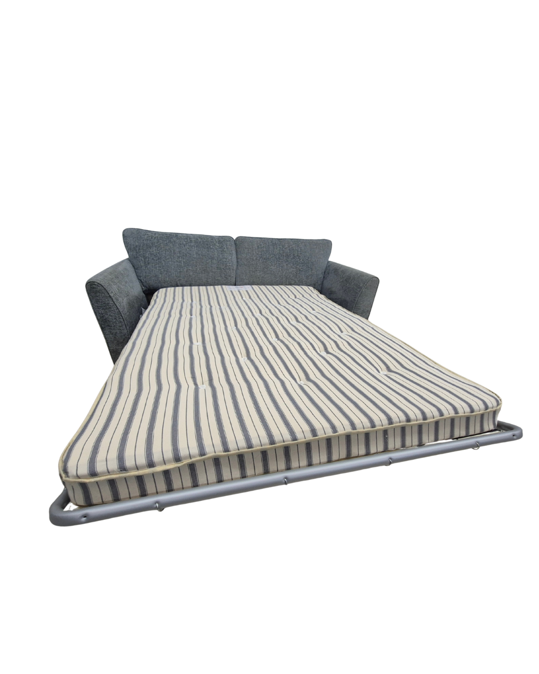 Sofology Canterbury Basketweave Blue 2 Seater Sofa Bed